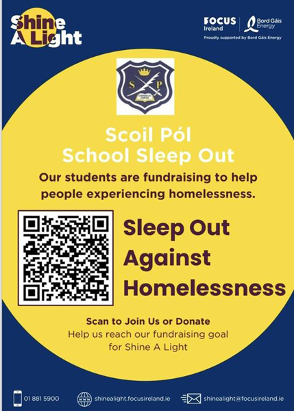 Scoil Pol TY Sleep Out 24